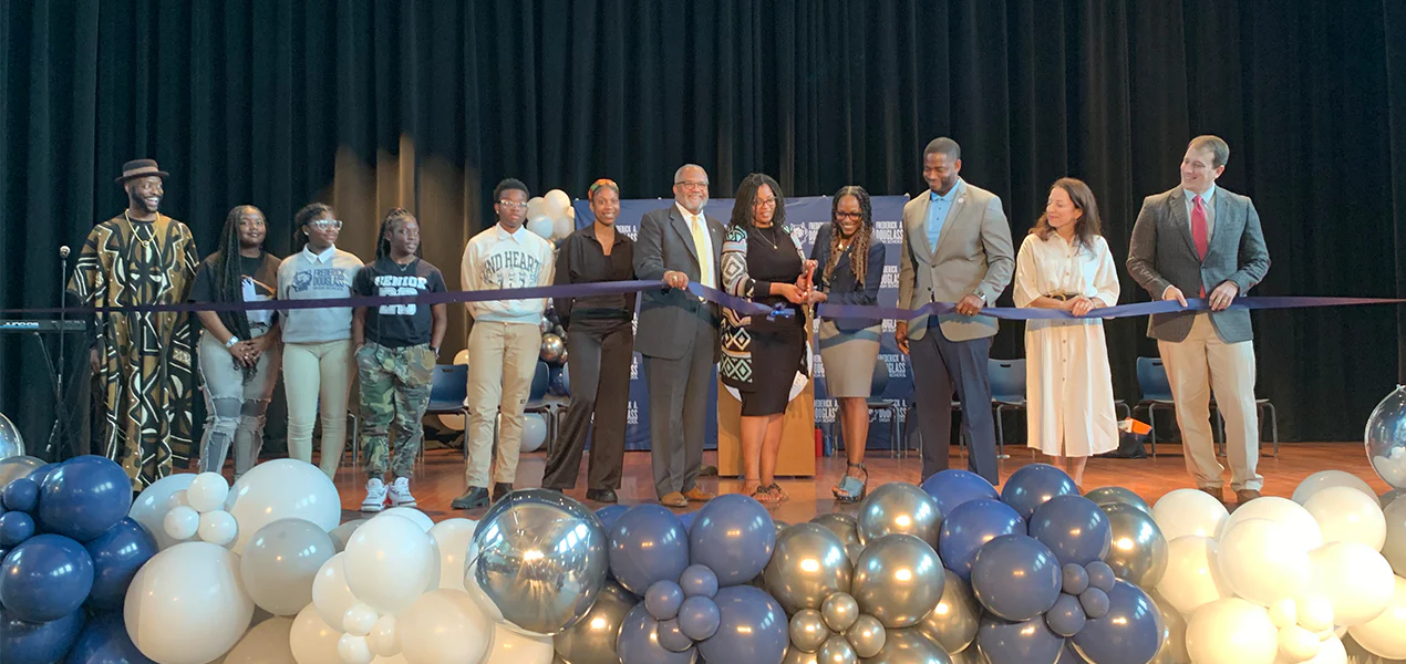 Ribbon Cutting Ceremony at Frederick Douglass High School Auditorium